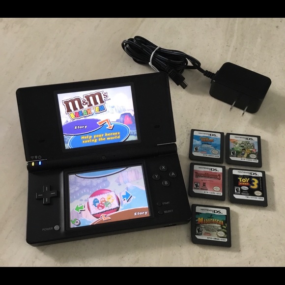 Nintendo DSi Console & 6 Nintendo DS Games Handheld System & Charger Toy Story - Picture 2 of 16